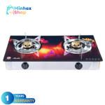 RFL Double Glass Gas Stove JOSIE (Cylinder Gas)