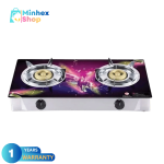 RFL Double Glass Gas Stove Princess (Cylinder Gas)