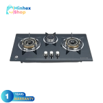 RFL Built In Glass Hob Iris 3 Burner (Line Gas)