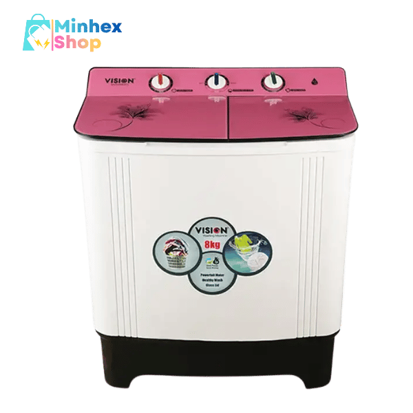 VISION Twin Tub Washing Machine-RE-002-SATOM-8kg